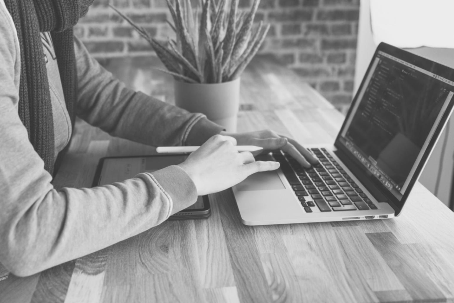 Digital budgeting tools and expense tracking applications being used on mobile device
